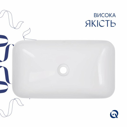 Раковина-чаша Qtap Tern 610x350x135 White QT17118140W Раковина-чаша Qtap Tern 610x350x135 White QT17118140W