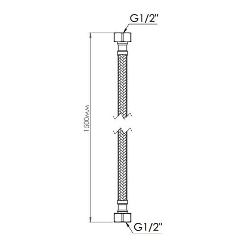 Шланг для воды Thermo Alliance Standart 150 см NYLON 1/2 Шланг для воды Thermo Alliance Standart 150 см NYLON 1/2