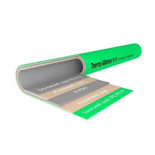 Труба Thermo Alliance PE-RT EVOH Green 5 шарів 16х2 мм (600 м) Spain Труба Thermo Alliance PE-RT EVOH Green 5 шарів 16х2 мм (600 м) Spain