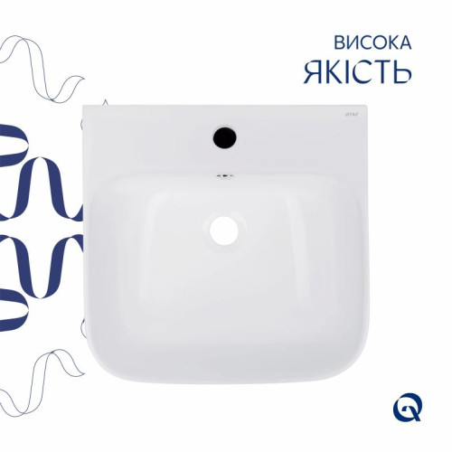 Раковина напольная моноблок Qtap Crow 445x420x840 White QT0511G315WN