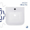 Раковина напольная моноблок Qtap Crow 445x420x840 White QT0511G315WN