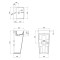 Раковина напольная моноблок Qtap Tern 440х380х830mm White QT1711G302WN Раковина напольная моноблок Qtap Tern 440х380х830mm White QT1711G302WN