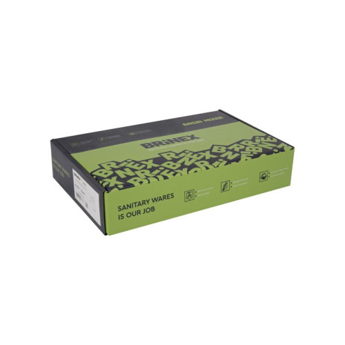 Смеситель для раковины Brinex Pure 001F низкий  Gunmetal Black BRIPUR001FGRP