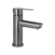 Смеситель для раковины Brinex Pure 001F низкий  Gunmetal Black BRIPUR001FGRP