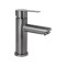 Смеситель для раковины Brinex Pure 001F низкий  Gunmetal Black BRIPUR001FGRP