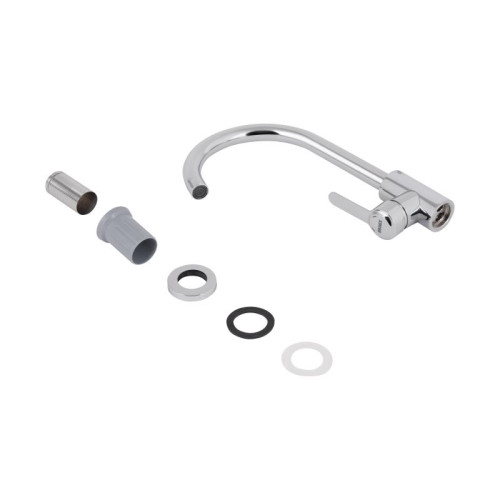 Смеситель для кухни U-образный Brinex Pure 015F U-образный  Chrome BRIPUR015FCRM