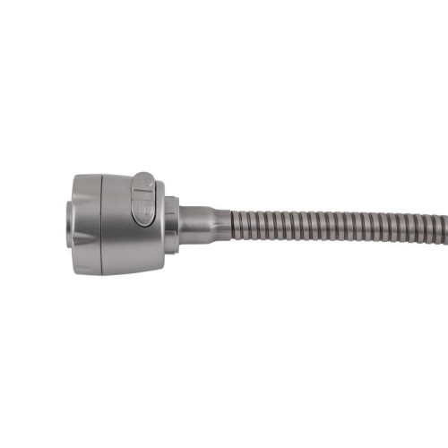 Смеситель для кухни Brinex Pure 015F41 с гибким изливом   Nickel BRIPUR015F41NKL