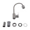 Смеситель для кухни Brinex Pure 015F41 с гибким изливом   Nickel BRIPUR015F41NKL
