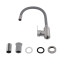 Смеситель для кухни Brinex Pure 015F3 с гибким изливом Nickel/Grey BRIPUR015F3NKG Смеситель для кухни Brinex Pure 015F3 с гибким изливом Nickel/Grey BRIPUR015F3NKG