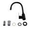 Смеситель для кухни Brinex Pure 015F3 с гибким изливом   Black Matt BRIPUR015F3BLM