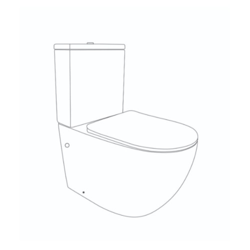 Унитаз напольный Qtap Jay Ultra Quiet с сидением Soft-close 640x360x835 мм QT07222175TW White