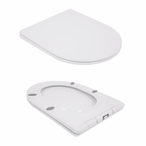 Унитаз напольный Qtap Jay Ultra Quiet с сидением Soft-close 640x360x835 мм QT07222175TW White