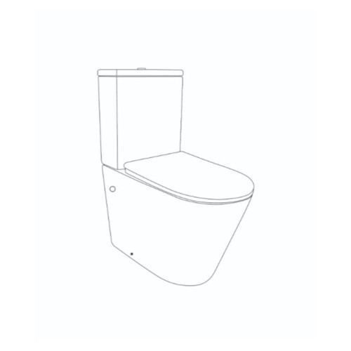 Унитаз напольный Qtap Swan Ultra Quiet с сидением Soft-close 640x360x835 мм QT16222182TW White
