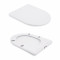 Унитаз напольный Qtap Swan Ultra Quiet с сидением Soft-close 640x360x835 мм QT16222182TW White