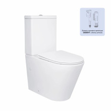 Унитаз напольный Qtap Swan Ultra Quiet с сидением Soft-close 640x360x835 мм QT16222182TW White Унитаз напольный Qtap Swan Ultra Quiet с сидением Soft-close 640x360x835 мм QT16222182TW White