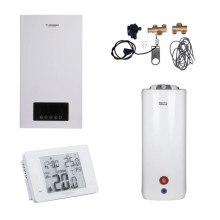 Комплексное решение Thermo Alliance для котельной: электрический котел 12 кВт + комплект бойлера + комбинированный напольный водонагреватель 100 л Комплексное решение Thermo Alliance для котельной: электрический котел 12 кВт + комплект бойлера + комбинированный напольный водонагреватель 100 л