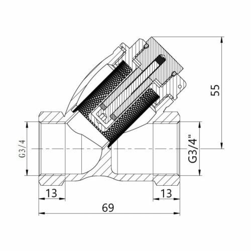 Фильтр грубой очистки Thermo Alliance Forte для воды 3/4