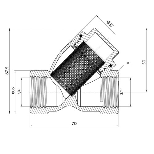 Фильтр грубой очистки Thermo Alliance Forte 3/4