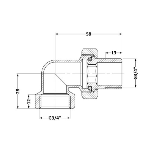 Сгон-американка Thermo Alliance Standart 3/4 Сгон-американка Thermo Alliance Standart 3/4