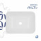 Комплект Qtap Scorpio: Раковина врезная прямоугольная 510х390х145 мм White + Донный клапан PU02