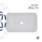 Комплект Qtap Scorpio: Раковина врезная прямоугольная 615х390х150 мм White + Донный клапан PU02