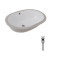 Комплект Qtap Stork: Раковина врезная овальная 570x390x210 мм White + Донный клапан PU02O Комплект Qtap Stork: Раковина врезная овальная 570x390x210 мм White + Донный клапан PU02O