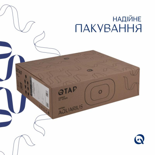 Комплект Qtap Aquarius: Раковина накладная прямоугольная 470x380x120 мм White + Донный клапан PU02 Комплект Qtap Aquarius: Раковина накладная прямоугольная 470x380x120 мм White + Донный клапан PU02
