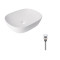 Комплект Qtap Aquarius: Раковина накладная прямоугольная 470x380x120 мм White + Донный клапан PU02 Комплект Qtap Aquarius: Раковина накладная прямоугольная 470x380x120 мм White + Донный клапан PU02