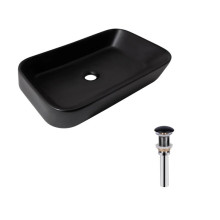 Комплект Qtap Scorpio: Раковина накладная прямоугольная 550х390х120 мм Matt Black + Донный клапан PU03 Комплект Qtap Scorpio: Раковина накладная прямоугольная 550х390х120 мм Matt Black + Донный клапан PU03