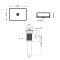 Комплект Qtap Tern: Раковина накладная прямоугольная 480х370х135 мм Matt Black + Донный клапан PU03