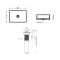 Комплект Qtap Tern: Раковина накладная прямоугольная 480х370х135 мм White + Донный клапан PU02