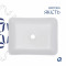 Комплект Qtap Tern: Раковина накладная прямоугольная 480х370х135 мм White + Донный клапан PU02