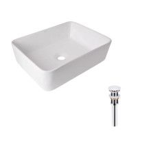 Комплект Qtap Tern: Раковина накладная прямоугольная 480х370х135 мм White + Донный клапан PU02 Комплект Qtap Tern: Раковина накладная прямоугольная 480х370х135 мм White + Донный клапан PU02