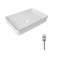 Комплект Qtap Tern: Раковина накладная прямоугольная 600x400x110 мм WHITE + Донный клапан PU02 Комплект Qtap Tern: Раковина накладная прямоугольная 600x400x110 мм WHITE + Донный клапан PU02