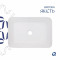Комплект Qtap Virgo: Раковина накладная прямоугольная 490х350х110 мм White + Донный клапан PU02