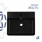 Комплект Qtap Nando LT: Раковина подвесная прямоугольная 500х420х130 мм Matt Black + Донный клапан PU03O Комплект Qtap Nando LT: Раковина подвесная прямоугольная 500х420х130 мм Matt Black + Донный клапан PU03O