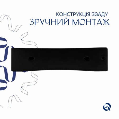 Комплект Qtap Nando LT: Раковина подвесная прямоугольная 500х420х130 мм Matt Black + Донный клапан PU03O Комплект Qtap Nando LT: Раковина подвесная прямоугольная 500х420х130 мм Matt Black + Донный клапан PU03O