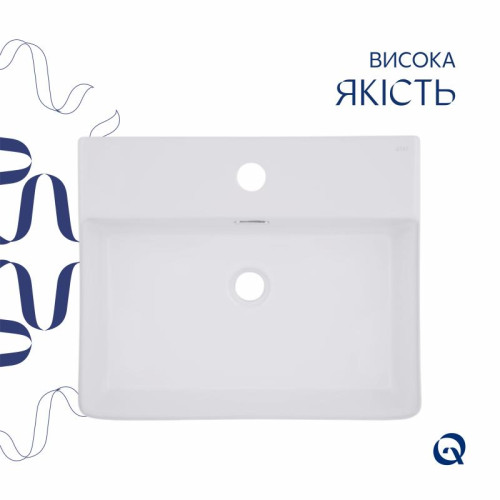 Комплект Qtap Nando LT: Раковина подвесная прямоугольная 500х420х130 мм White + Донный клапан PU02O Комплект Qtap Nando LT: Раковина подвесная прямоугольная 500х420х130 мм White + Донный клапан PU02O