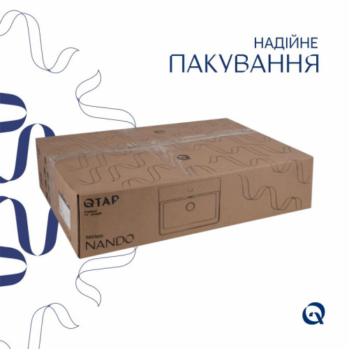 Комплект Qtap Nando LT: Раковина подвесная прямоугольная 610х420х140 мм White + Донный клапан PU02O Комплект Qtap Nando LT: Раковина подвесная прямоугольная 610х420х140 мм White + Донный клапан PU02O