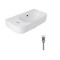 Комплект Qtap Tern: Раковина подвесная прямоугольная левая 450х250х158 мм White + Донный клапан PU02O Комплект Qtap Tern: Раковина подвесная прямоугольная левая 450х250х158 мм White + Донный клапан PU02O