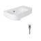 Комплект Qtap Tern: Раковина подвесная прямоугольная правая 450х250х158 мм White + Донный клапан PU02O Комплект Qtap Tern: Раковина подвесная прямоугольная правая 450х250х158 мм White + Донный клапан PU02O