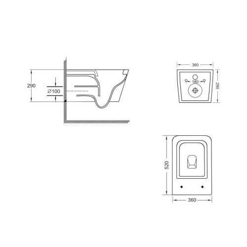Унитаз подвесной Qtap Crow Ultra Quiet безободковый с сиденьем Soft-close QT05335170W
