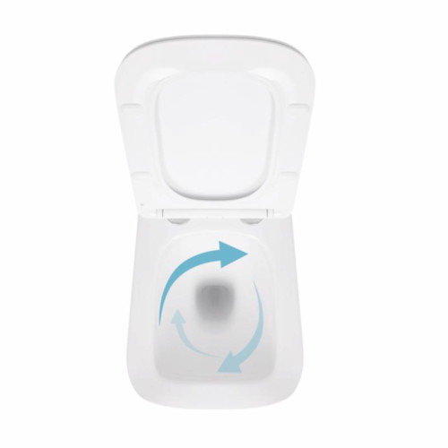 Унитаз подвесной Qtap Crow Ultra Quiet безободковый с сиденьем Soft-close QT05335170W
