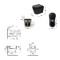 Комплект Qtap Scorpio Matt Black 2 в 1: Унитаз подвесной Ultra Quiet QT14332380AMB + биде подвесное QT1455053FMB Комплект Qtap Scorpio Matt Black 2 в 1: Унитаз подвесной Ultra Quiet QT14332380AMB + биде подвесное QT1455053FMB