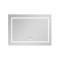 Зеркало Lidz Kubis 800х600 с LED-подсветкой Touch, с антизапотеванием, с диммером, рег. яркости LD78LF9047400