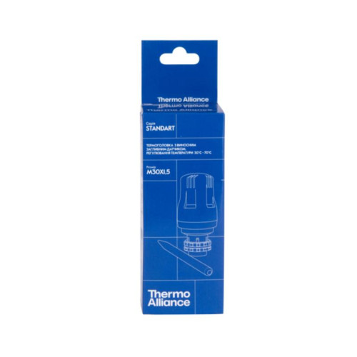 Термоголовка Thermo Alliance Standart М30х1,5 (30-70℃) с выносным датчиком TAS34170