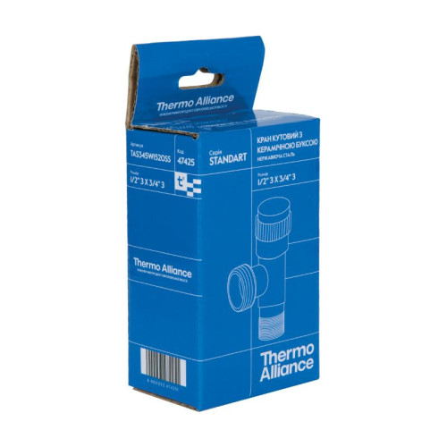 Кран угловой Thermo Alliance Standart 1/2 Кран угловой Thermo Alliance Standart 1/2