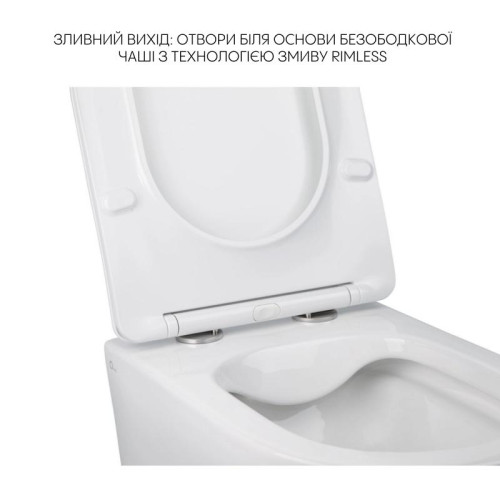 Комплект Qtap Jay 2 в 1: унитаз подвесной Rimless + биде подвесное