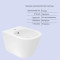 Комплект Qtap Swan 2 в 1: унитаз подвесной Rimless + биде подвесное