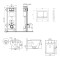 Готовое решение Qtap для ванной комнаты: подвесной унитаз Tern Ultra Quiet 525x345x360 + комплект инсталляции Nest 4 в 1 (квадратная клавиша Satin)